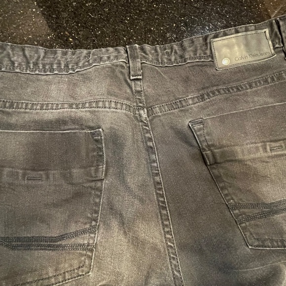 Calvin Klein Mens Straight Leg Black Denim Jeans Size 34x32 - Picture 5 of 8